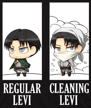 Attack On Titan Regular/Cleaning Levi Chibi Attack On Titan Regular/Cleaning Levi Chibi