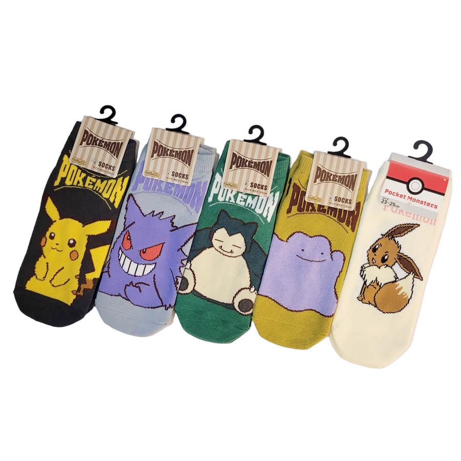 Pokémon Character Low Rise Ankle Socks