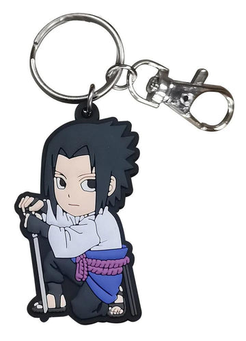 Naruto Shippuden - Sasuke Kneeling PVC Keychain