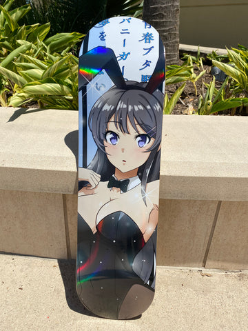 Anime Girl with a Glizzy (Pintail Longboard) Pintail Longboard by Midnight  Snack Skateboards